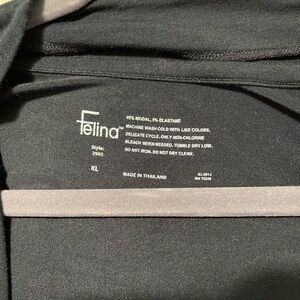 Felina black gown robe set